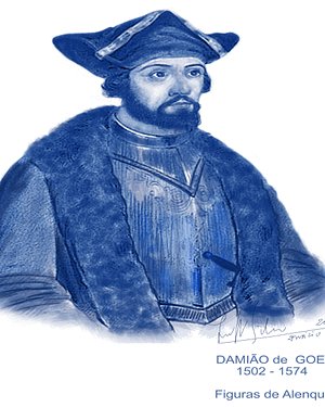 Azulejo Damião de Goes (Lutero)